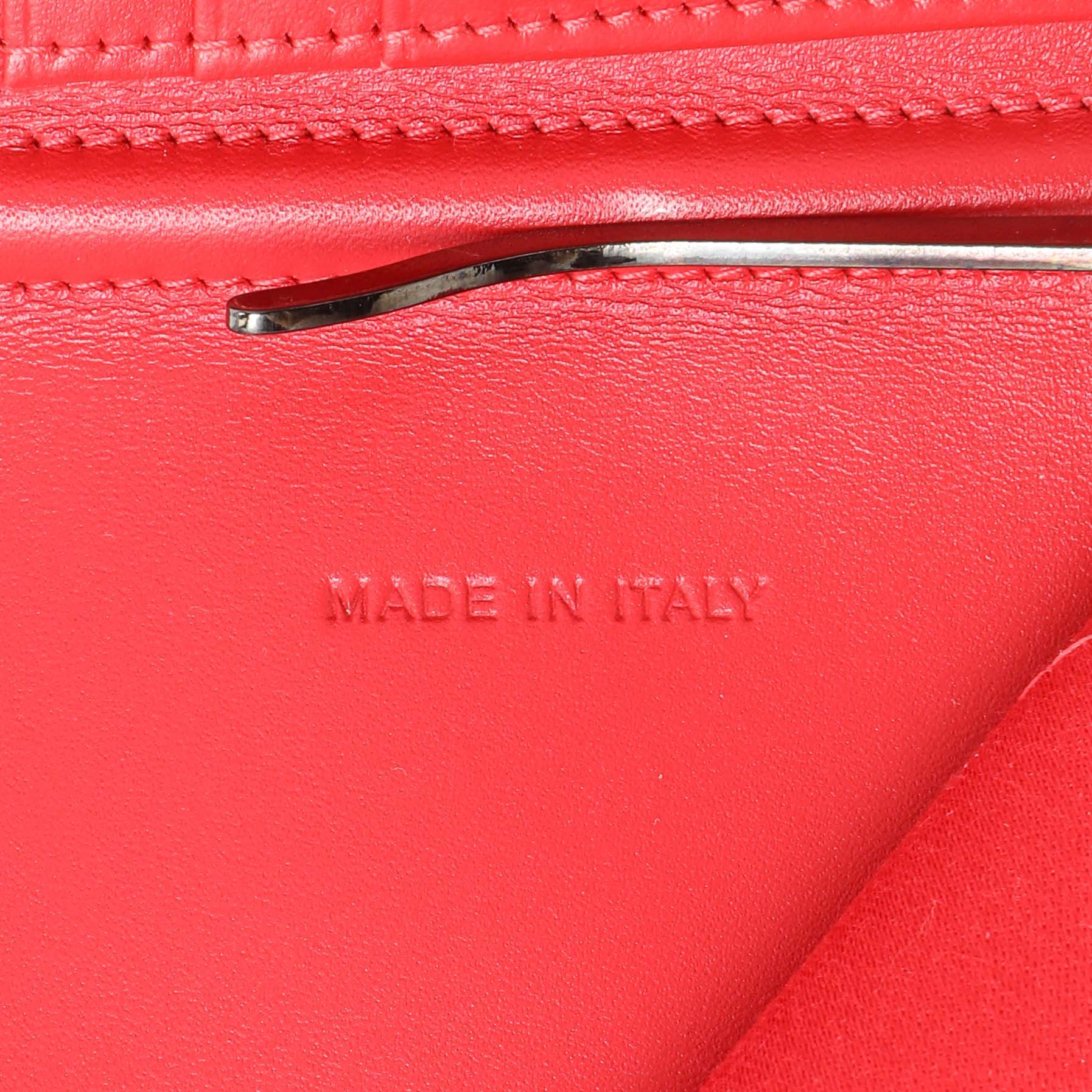 Exclusive Christian Louboutin Tan Calfskin Spiked Bill Clip Wallet — Lifestyle View
