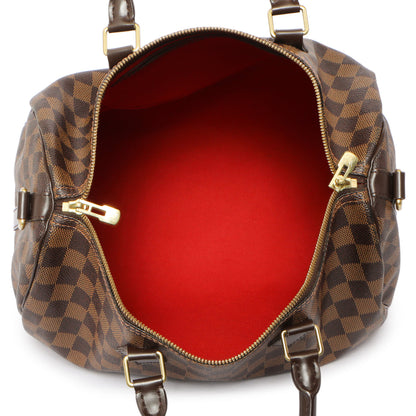 Exclusive Louis Vuitton Damier Ebene Speedy Bandouliere 35 — Alternate View 8