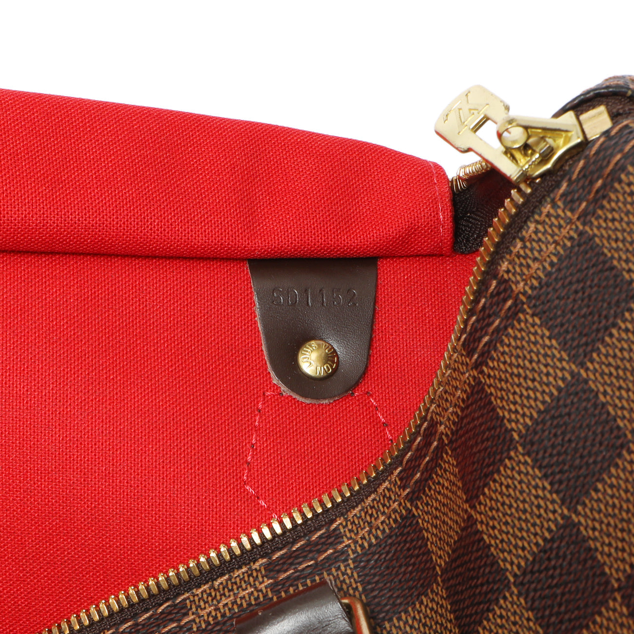 Exclusive Louis Vuitton Damier Ebene Speedy Bandouliere 35 — Alternate View 9