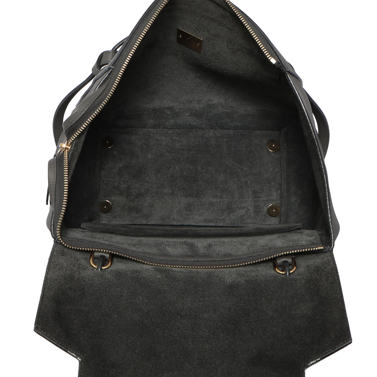 Exclusive Celine Grey Grained Calfskin Mini Belt Bag — Alternate View 9