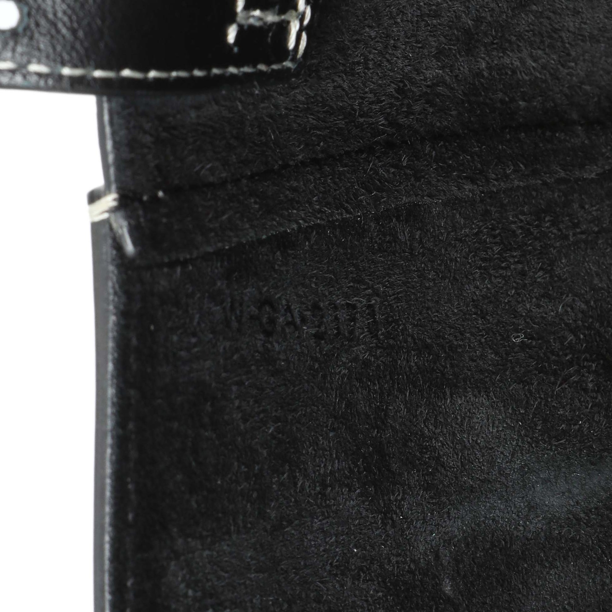 Exclusive Celine Black Smooth Calfskin Mini Symmetrical Bag — Lifestyle View