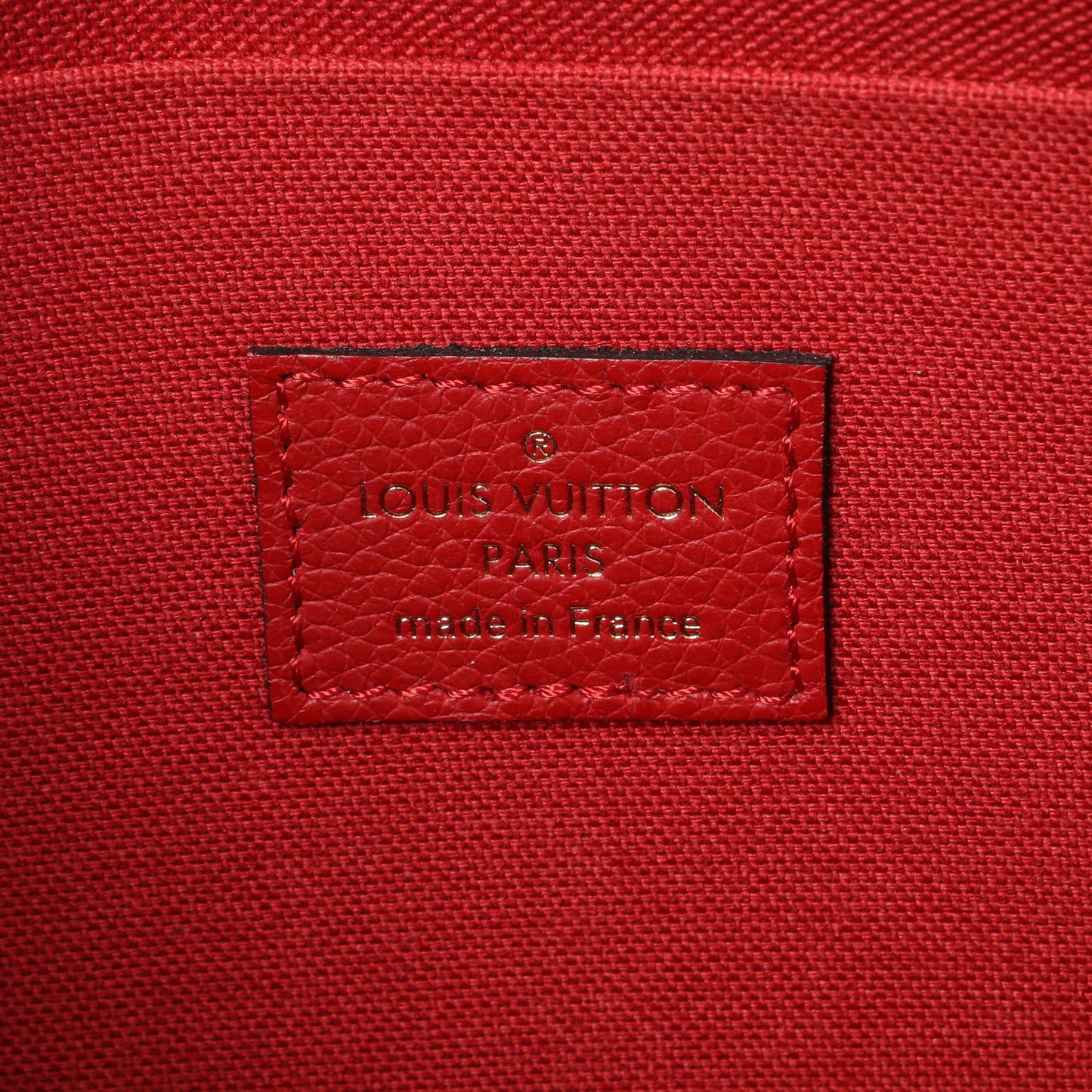 Exclusive Louis Vuitton Red Monogram Empreinte Felicie Pochette — Alternate View 8