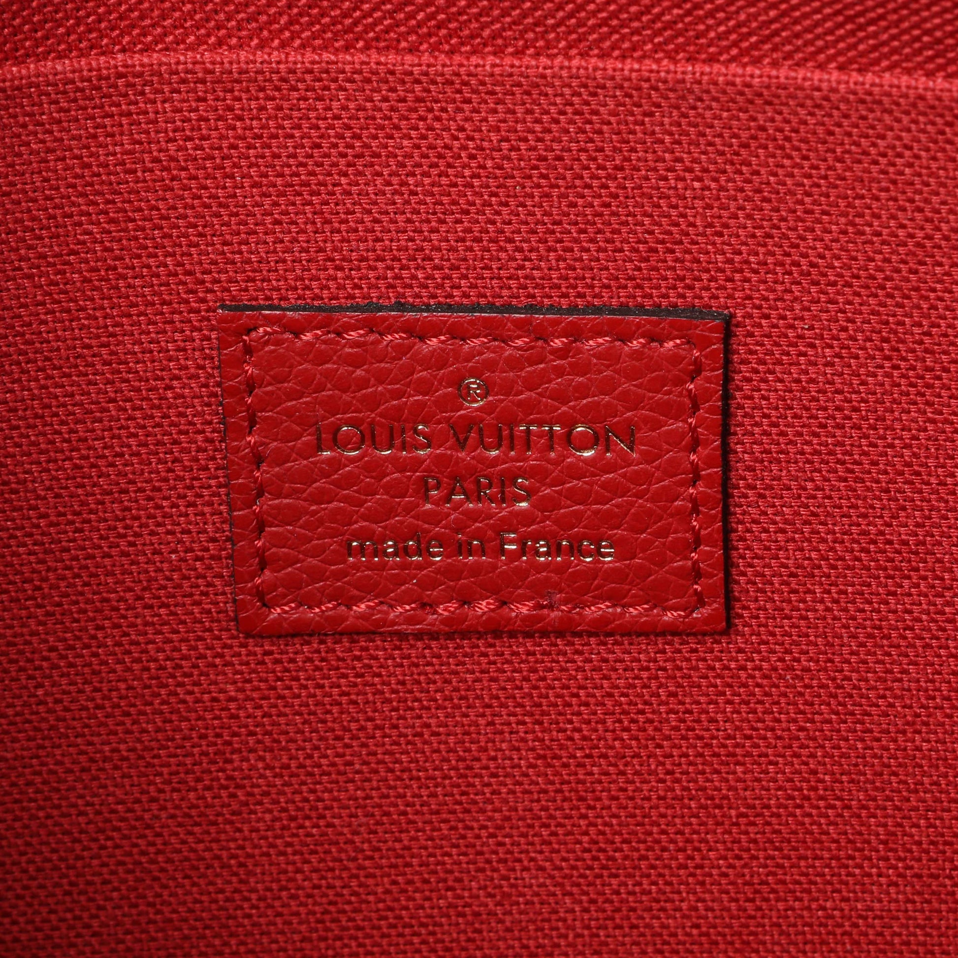 Exclusive Louis Vuitton Red Monogram Empreinte Felicie Pochette — Alternate View 8