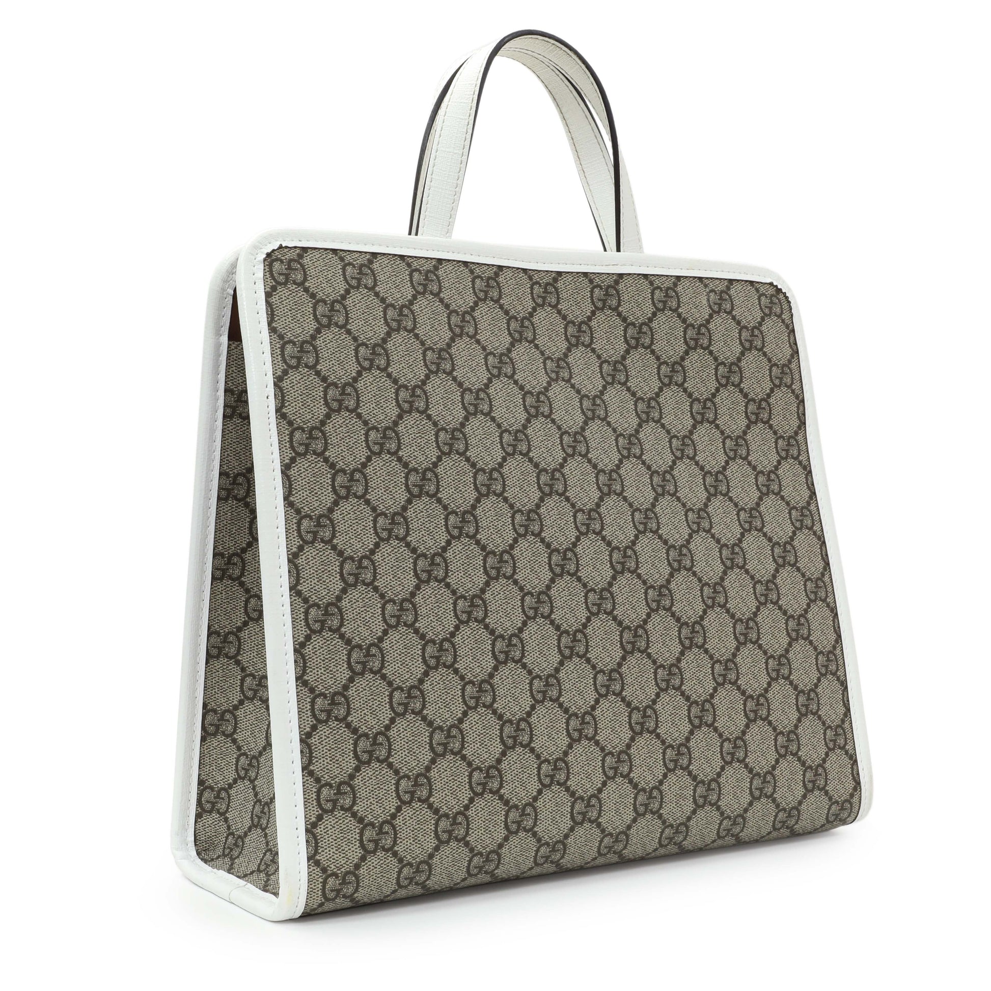 Exclusive Gucci GG Supreme Monogram Children's Tote — Side View