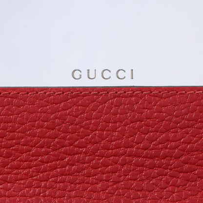 Exclusive Gucci Hibiscus Red Dollar Calfskin Mini GG Marmont Chain Wallet — Alternate View 9