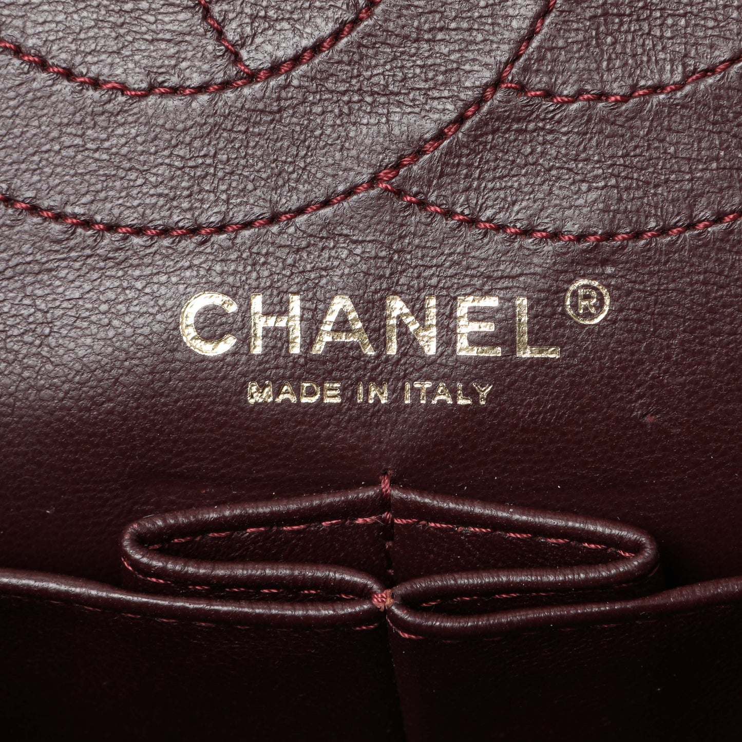 Exclusive Chanel Black Aged Calfskin Quilted 2.55 Reissue 226 Flap — Detail View
