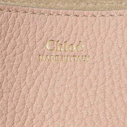 Exclusive Chloe Light Pink Grained Lambskin Mini Drew Shoulder Bag — Lifestyle View