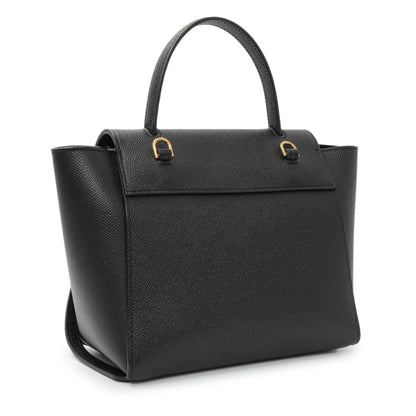 Exclusive Celine Black Grained Calfskin Nano Belt Bag — Side View