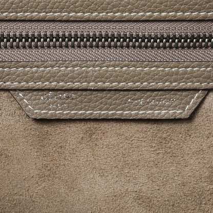 Exclusive Celine Souris Drummed Calfskin Mini Luggage Tote — Detail View