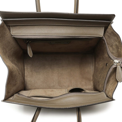 Exclusive Celine Souris Drummed Calfskin Mini Luggage Tote — Top View