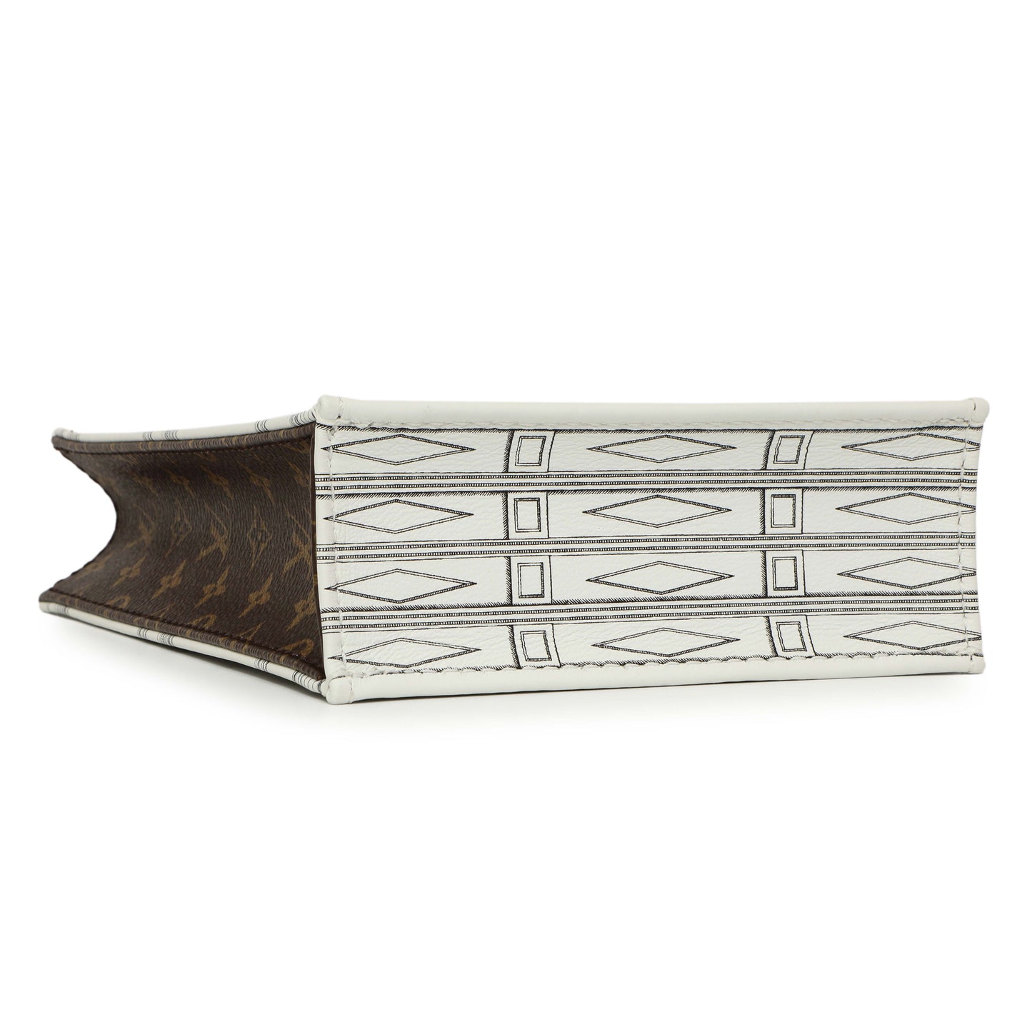 Exclusive Louis Vuitton X Fornasetti Calfskin Architettura Petit Sac Plat — Top View