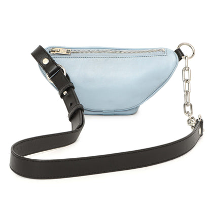 Exclusive Alexander Wang Blue Lambskin Mini Attica Belt Bag — Side View