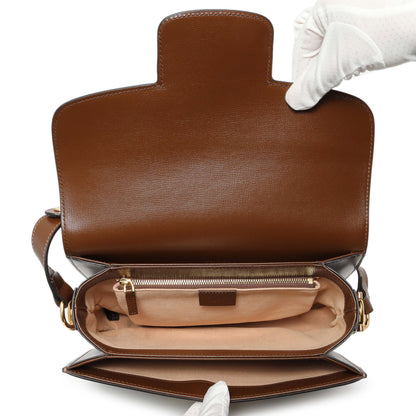Exclusive Gucci GG Supreme Monogram Medium Horsebit 1955 Shoulder Bag — Top View