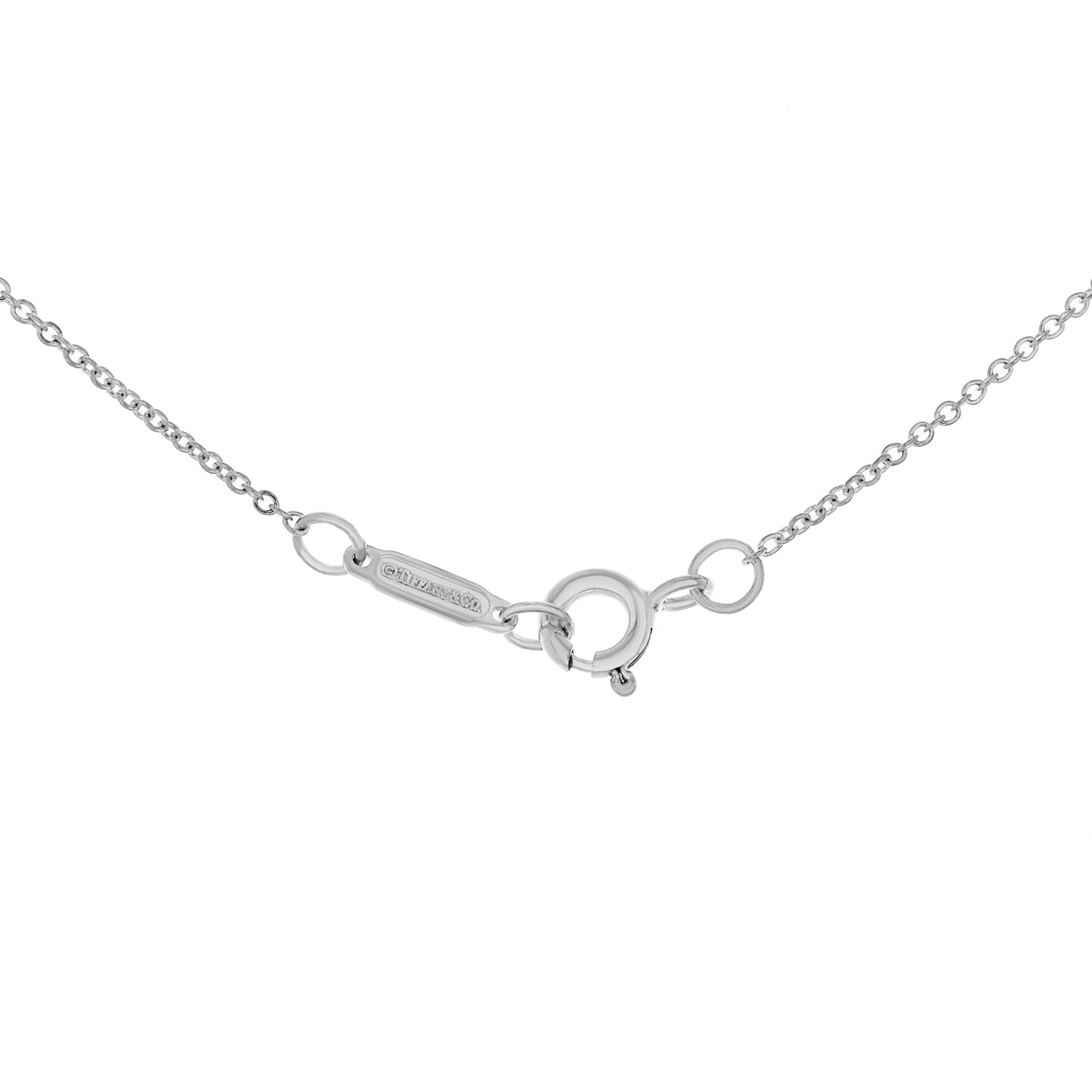Exclusive Tiffany & Co. Sterling Silver 1837 Interlocking Circles Pendant — Back View