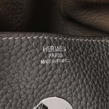 Exclusive Hermes Graphite Clemence Lindy 34 — Alternate View 9