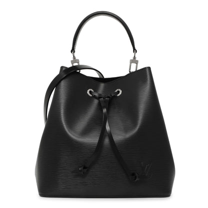 Exclusive Louis Vuitton Black Epi NeoNoe — Front View