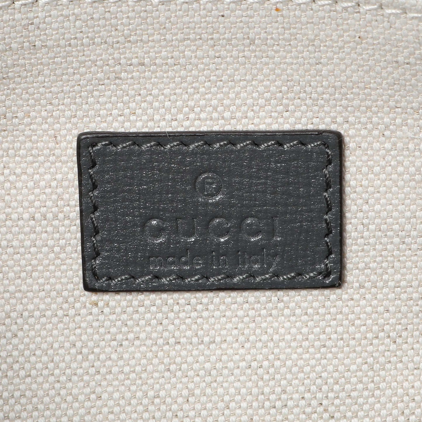 Exclusive Gucci Grey Calfskin Large Horsebit 1955 Shoulder Bag — Detail View