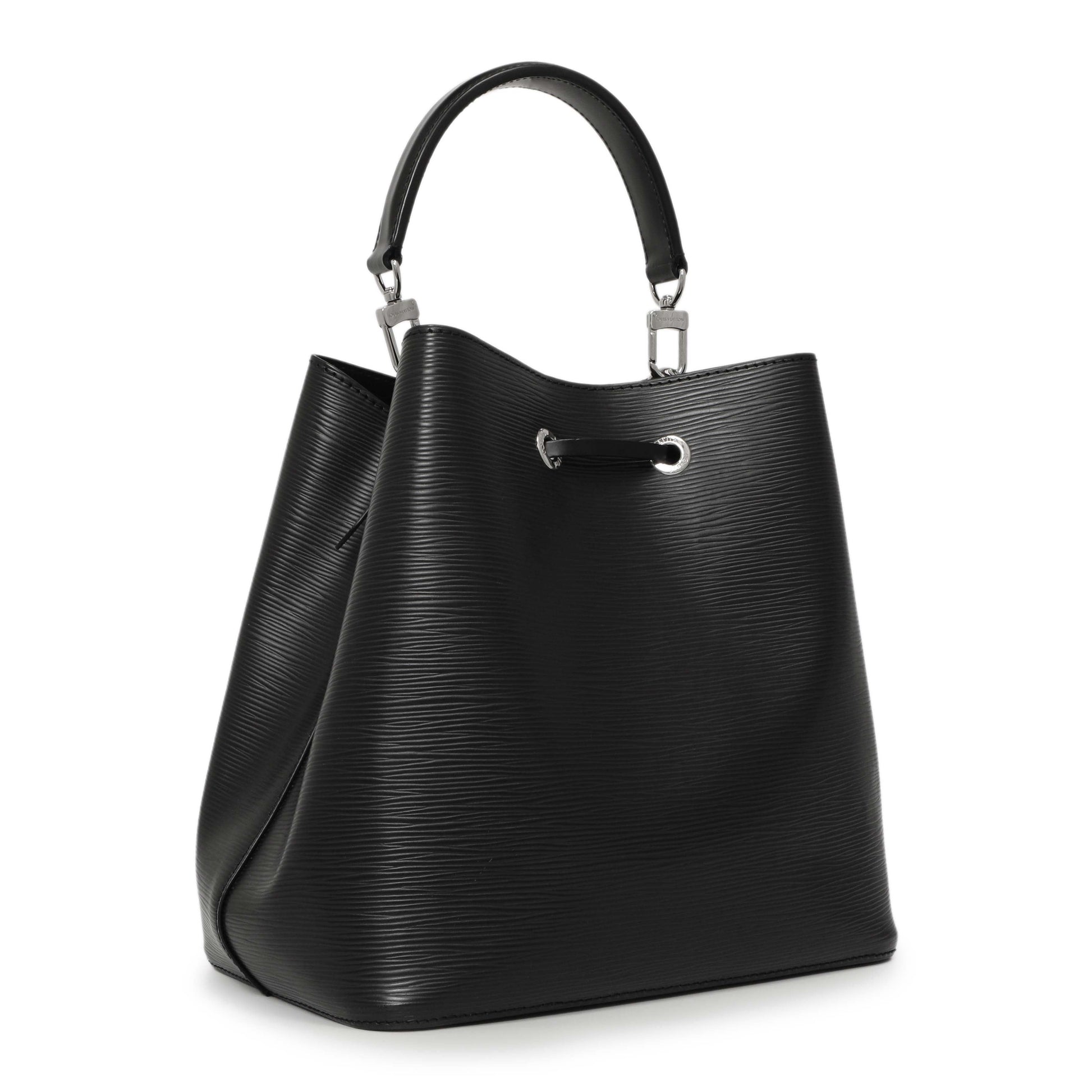 Exclusive Louis Vuitton Black Epi NeoNoe — Side View