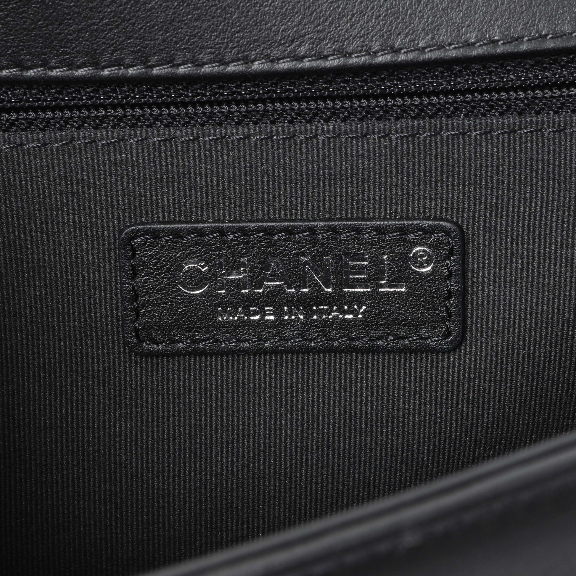 Exclusive Chanel Black Quilted Calfskin New Medium Boy Flap — Alternate View 9