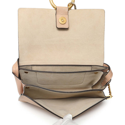 Exclusive Chloe Beige Grained Calfskin Small Faye Shoulder Bag — Detail View