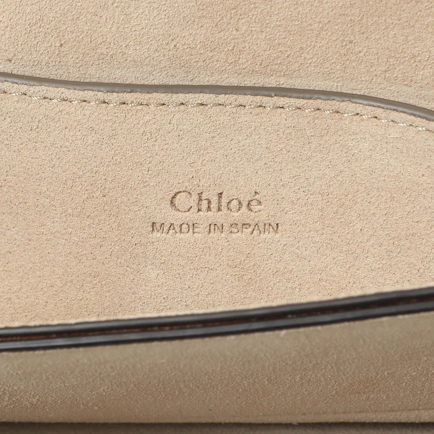Exclusive Chloe Beige Grained Calfskin Small Faye Shoulder Bag — Lifestyle View