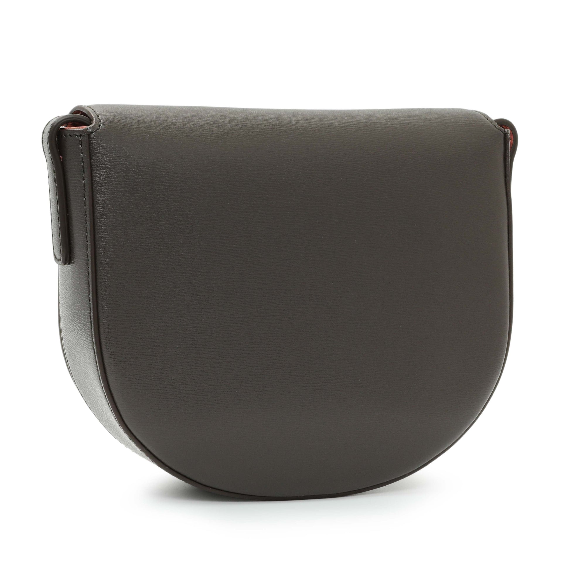 Exclusive Salvatore Ferragamo Brown Calfskin Gancini Crossbody — Back View