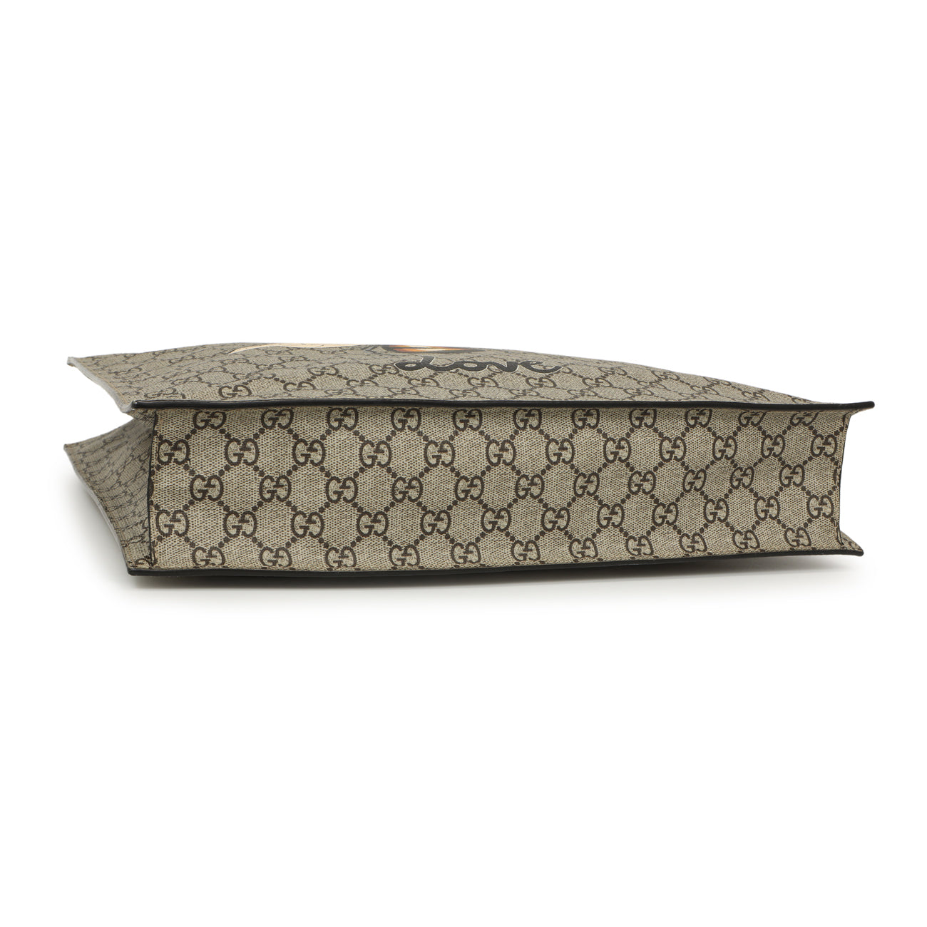 Exclusive Gucci Soft GG Supreme Monogram Blind For Love Vertical Tote — Back View