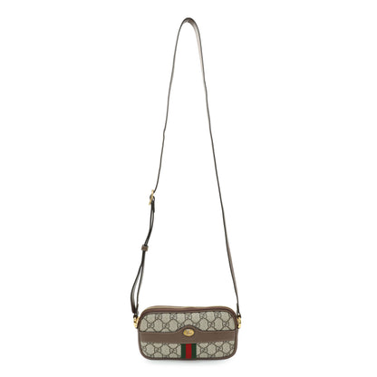 Exclusive Gucci GG Supreme Monogram Web Mini Ophidia GG Bag — Front View