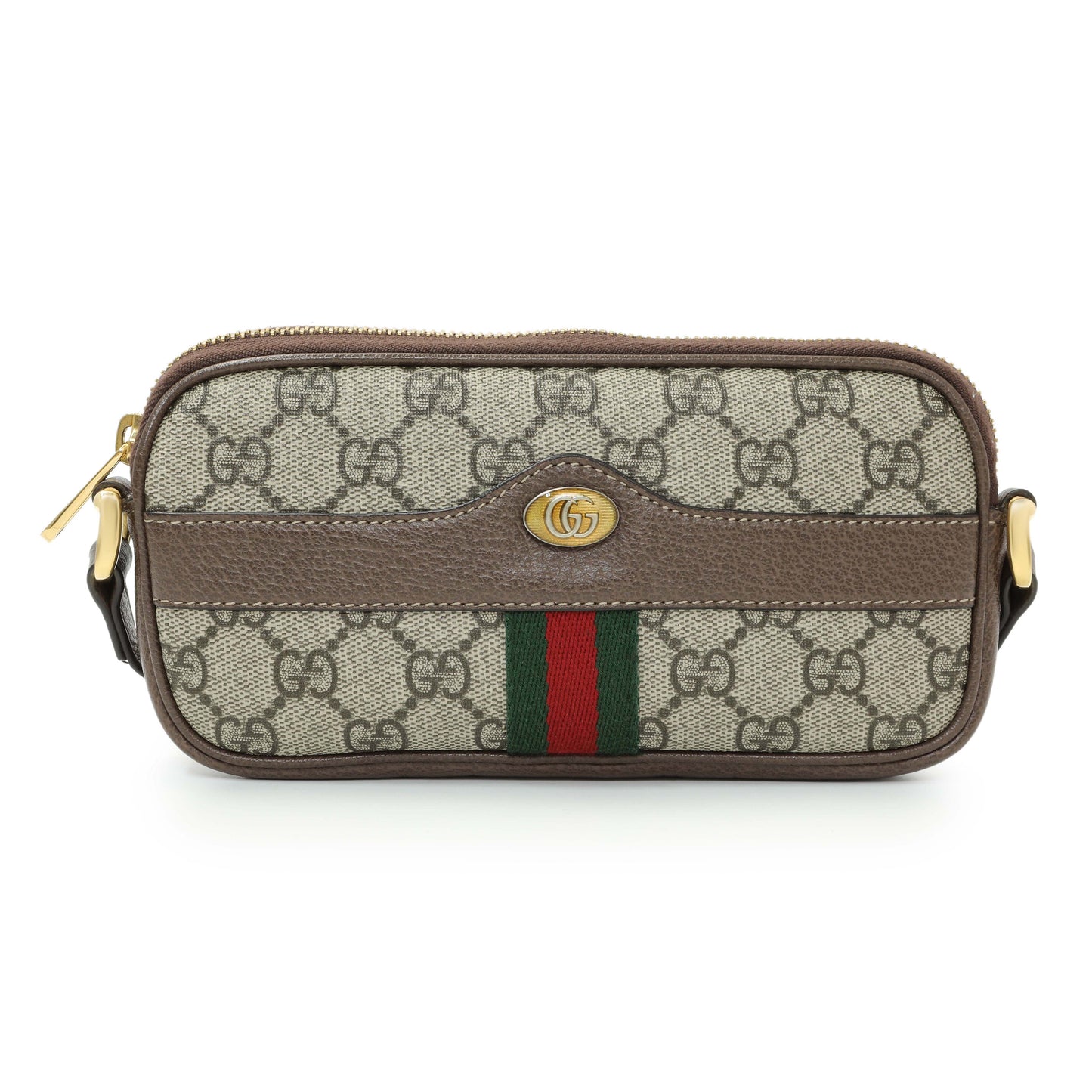 Exclusive Gucci GG Supreme Monogram Web Mini Ophidia GG Bag — Side View