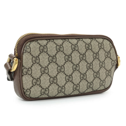 Exclusive Gucci GG Supreme Monogram Web Mini Ophidia GG Bag — Back View