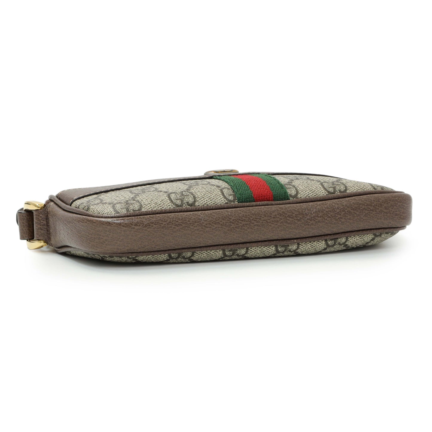 Exclusive Gucci GG Supreme Monogram Web Mini Ophidia GG Bag — Top View