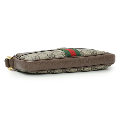 Exclusive Gucci GG Supreme Monogram Web Mini Ophidia GG Bag — Top View