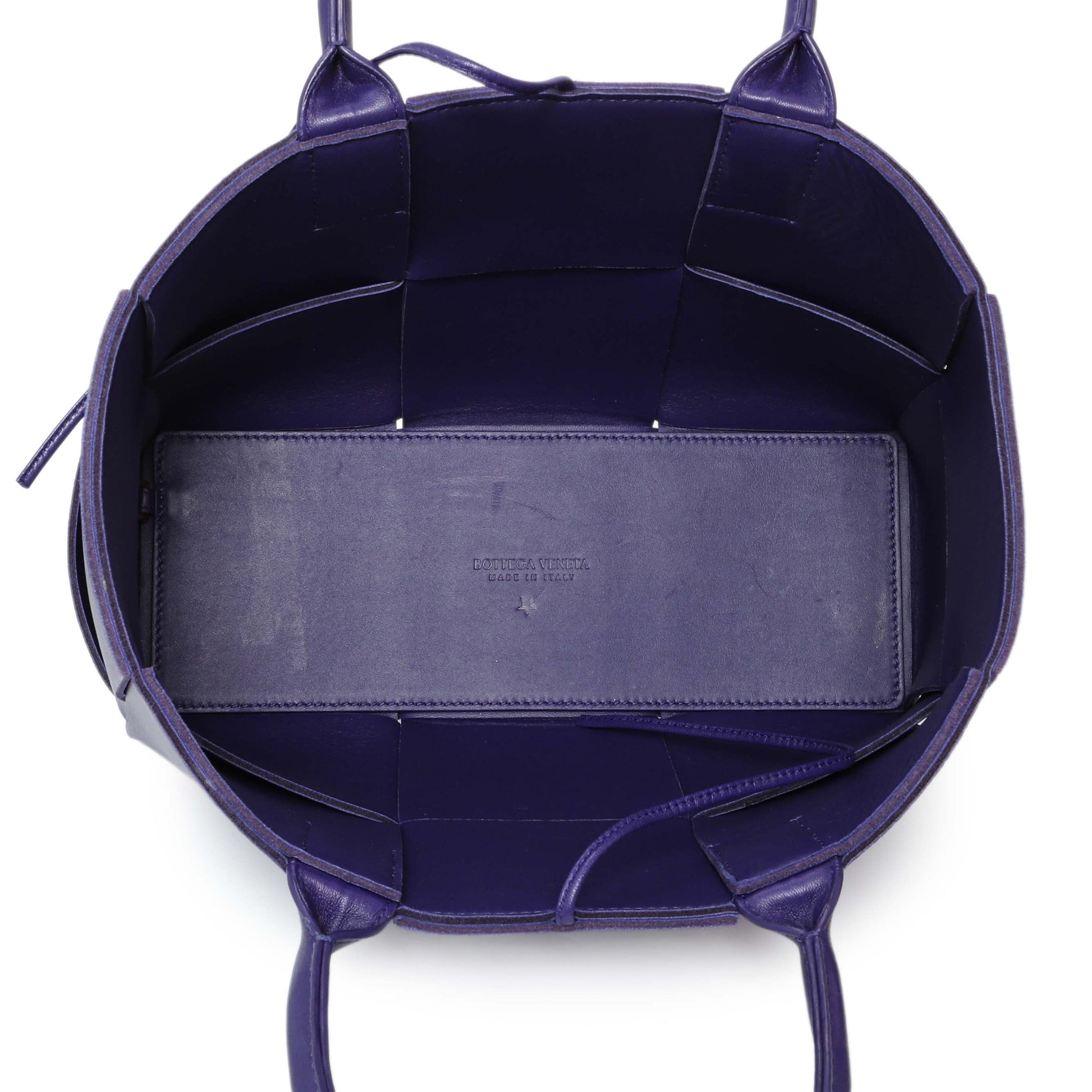 Exclusive Bottega Veneta Purple Calfskin Maxi Intrecciato Small Arco Tote — Alternate View 8