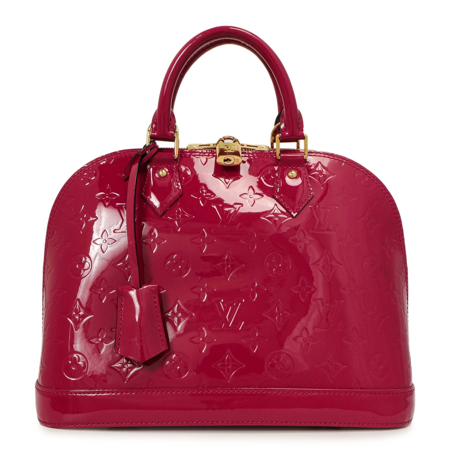 Exclusive Louis Vuitton Rose Indien Vernis Alma PM — Front View