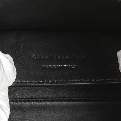 Exclusive Saint Laurent Black Smooth Calfskin Manhattan Shoulder Bag — Lifestyle View