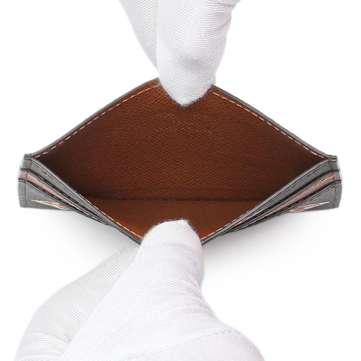 Exclusive Louis Vuitton Monogram Chocolate Donut Double Cardholder — Top View