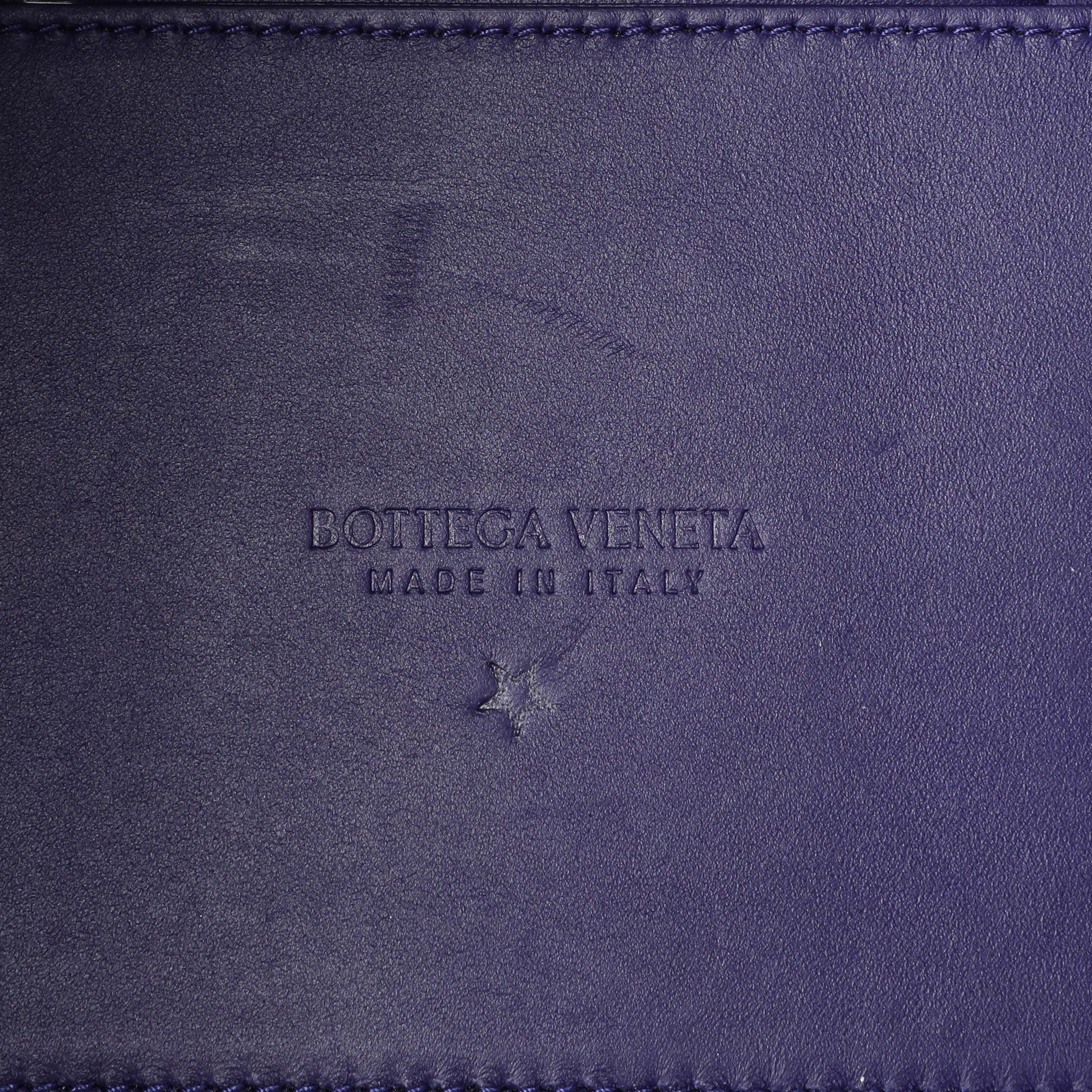 Exclusive Bottega Veneta Purple Calfskin Maxi Intrecciato Small Arco Tote — Alternate View 10