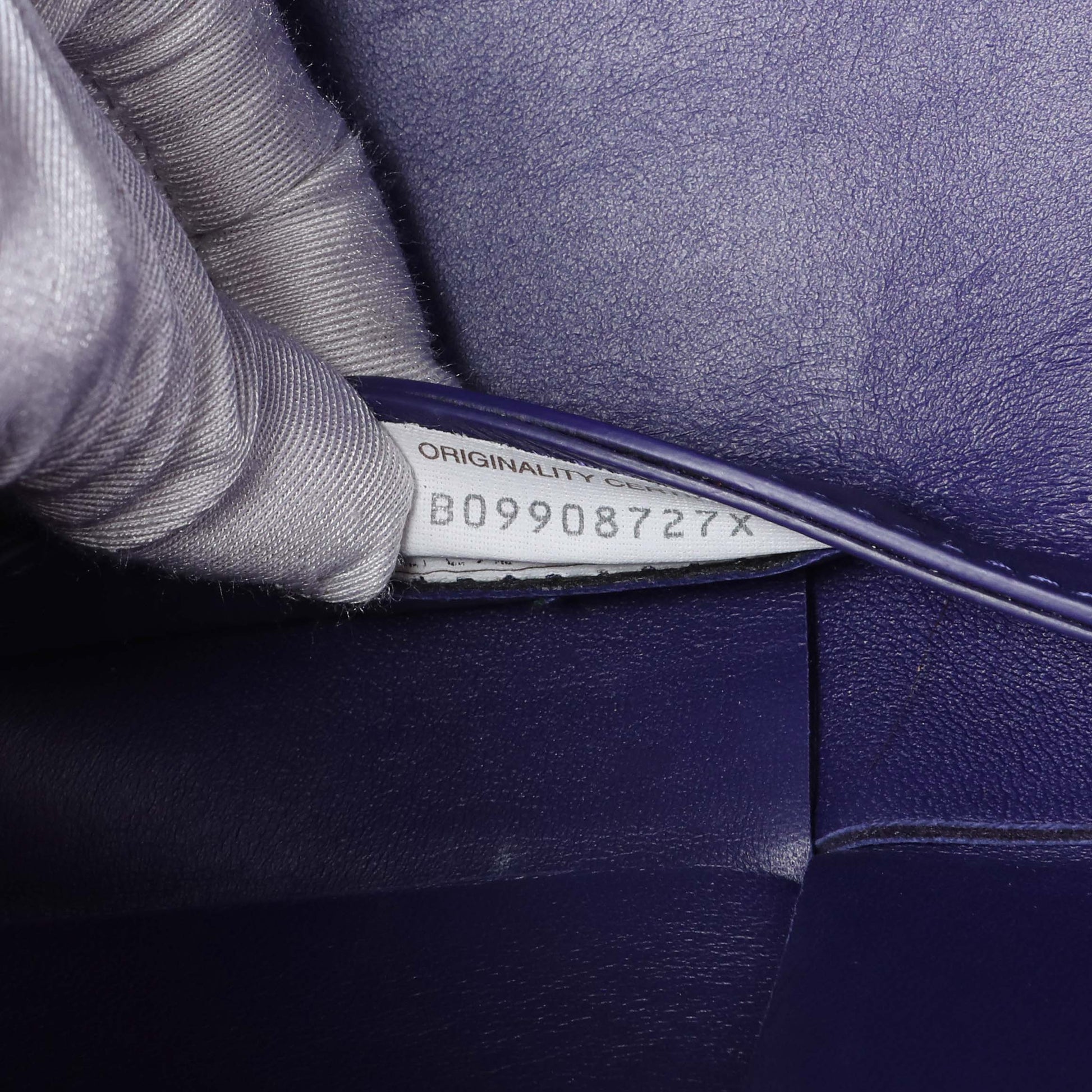 Exclusive Bottega Veneta Purple Calfskin Maxi Intrecciato Small Arco Tote — Alternate View 11