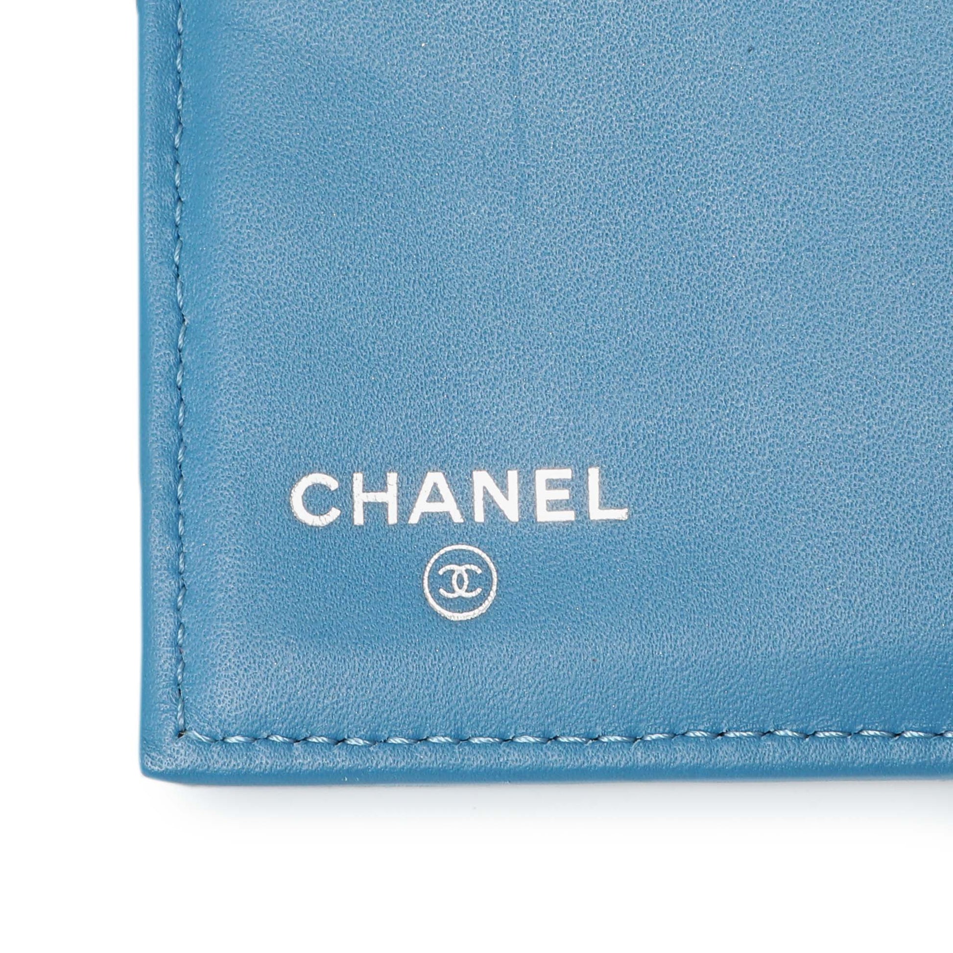 Exclusive Chanel Blue Quilted Caviar Large Flap Wallet — Alternate View 12