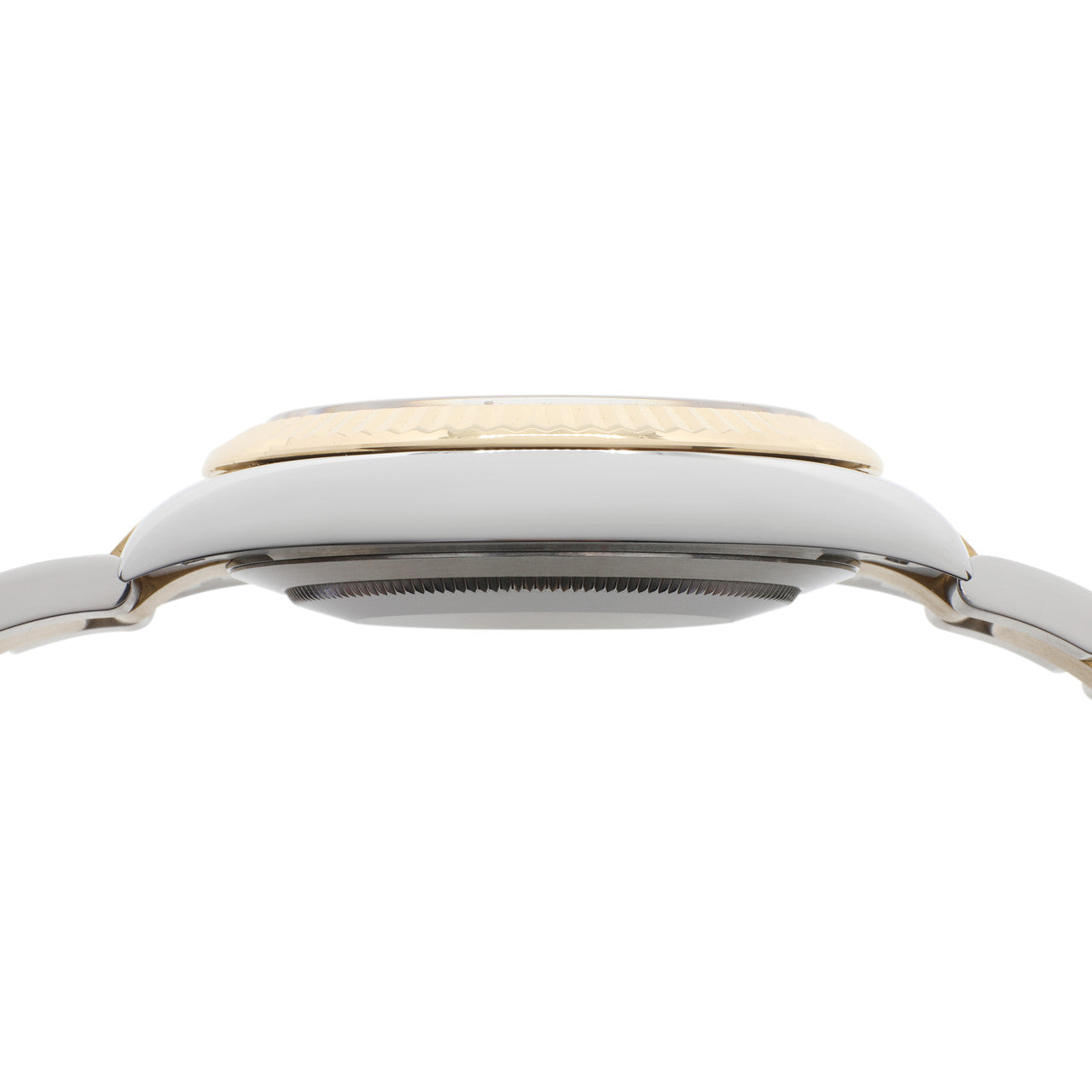 Exclusive Rolex 18K Yellow Gold Stainless Steel Diamond Datejust 41 126333 — Back View