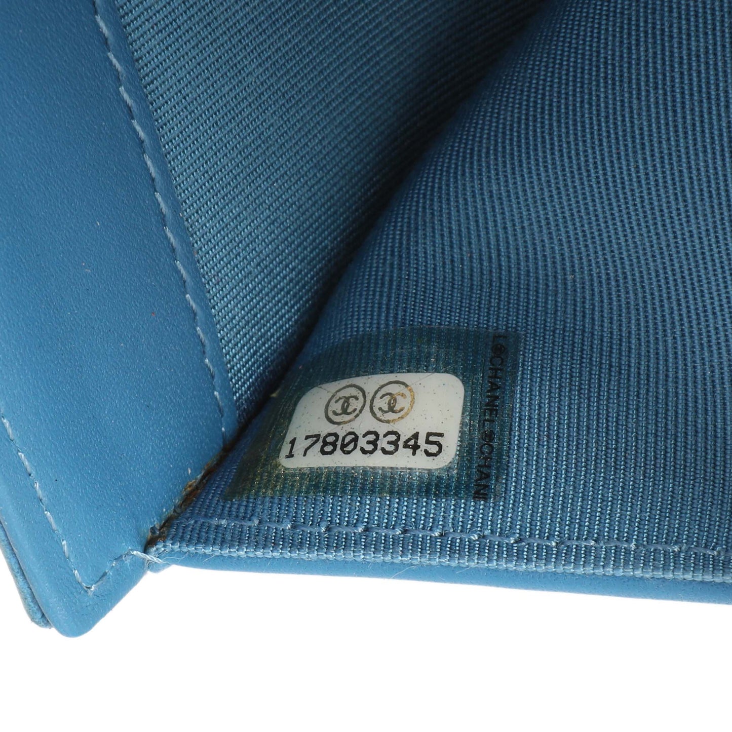 Exclusive Chanel Blue Quilted Caviar Large Flap Wallet — Alternate View 14