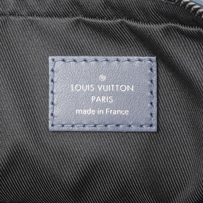 Exclusive Louis Vuitton Navy Monogram Shadow Duo Messenger — Detail View