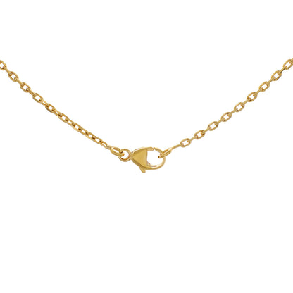 Exclusive Hermes Gold White Lacquer Mini Pop H Pendant Necklace — Side View