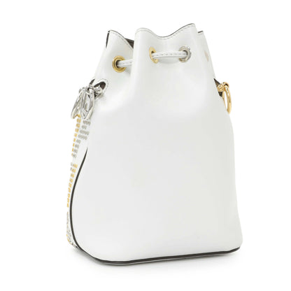 Exclusive Fendi Vitello Liberty F is Fendi Studded Mini Mon Tresor Bucket Bag — Side View