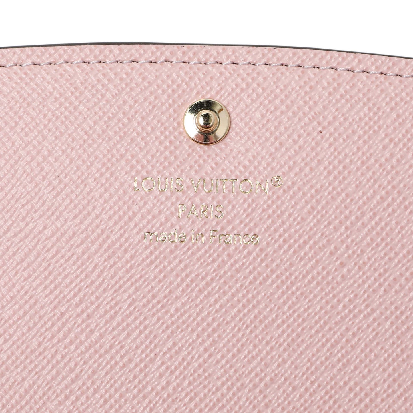 Exclusive Louis Vuitton Rose Ballerine Monogram Emilie Wallet — Detail View