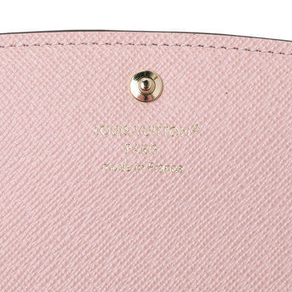 Exclusive Louis Vuitton Rose Ballerine Monogram Emilie Wallet — Detail View