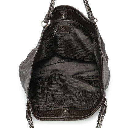 Exclusive Prada Ebano Cervo Lux Chain Shoulder Bag — Alternate View 8