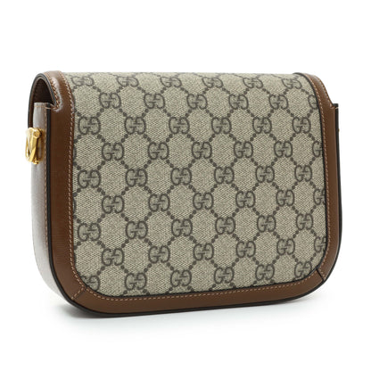 Exclusive Gucci GG Supreme Monogram Web Mini Horsebit 1955 Shoulder Bag — Side View