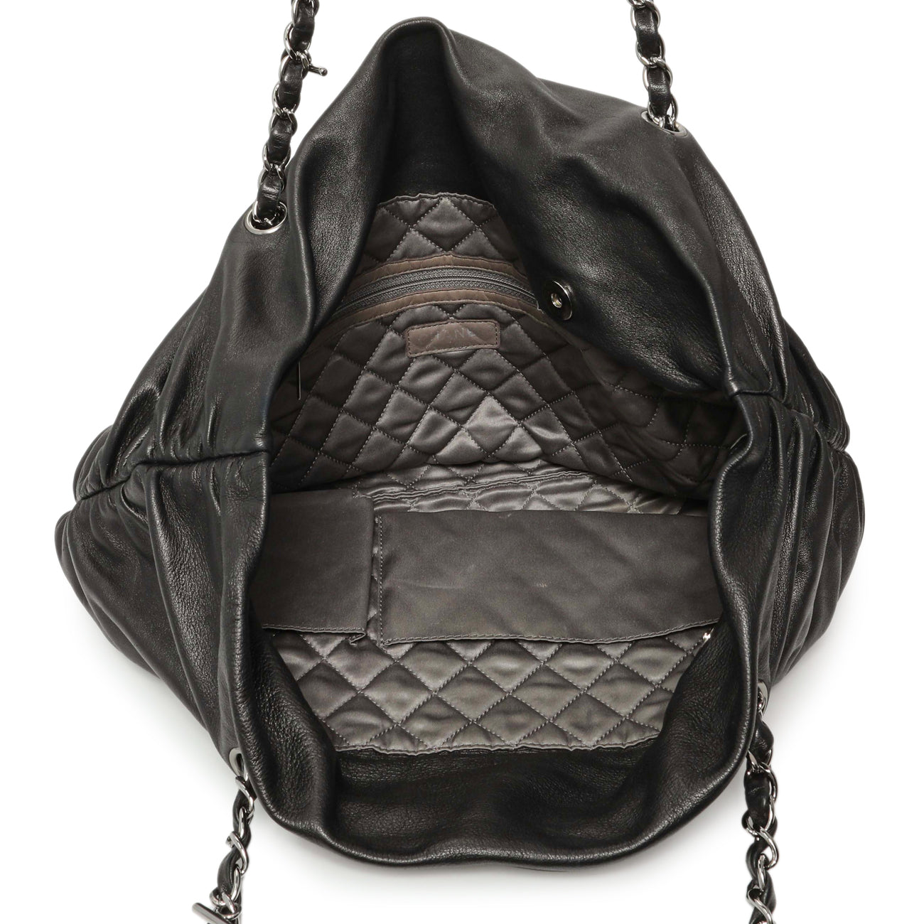 Exclusive Chanel Black Lambskin Timeless Sharpei Tote — Alternate View 8