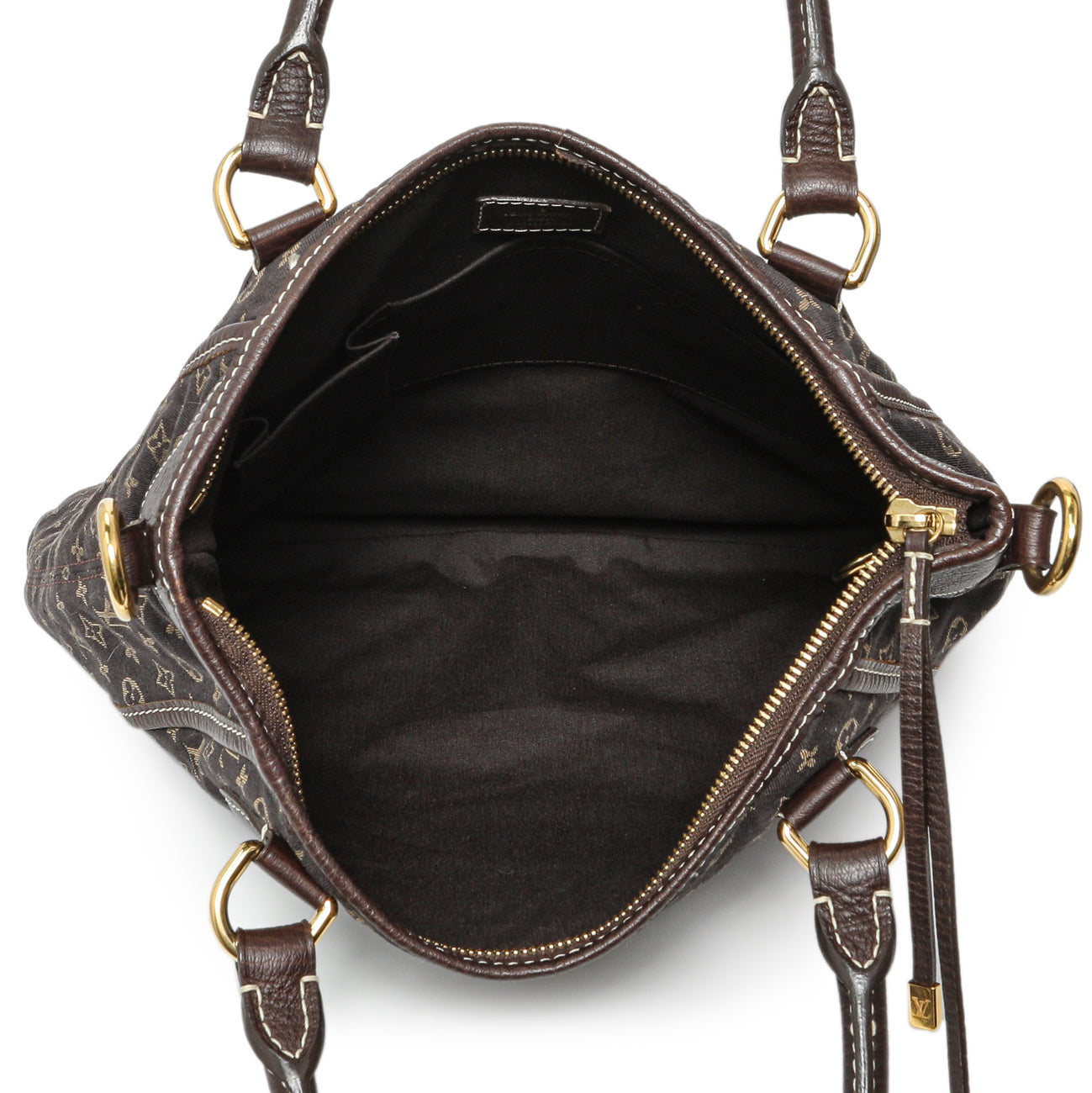 Exclusive Louis Vuitton Ebene Mini Lin Besace Angele — Top View
